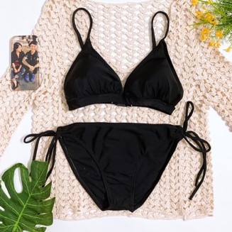 Bikini Tam Giác 2 Mảnh Sexy Dáng Basic 3 Màu