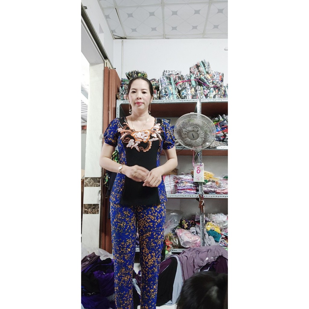 BỘ KIỂU PHỐI CỔ THÊU HOA(40-72KG)