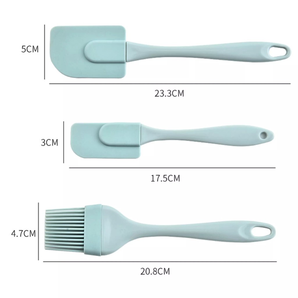 Bộ 3 dụng cụ làm bánh bằng silicone đa năng