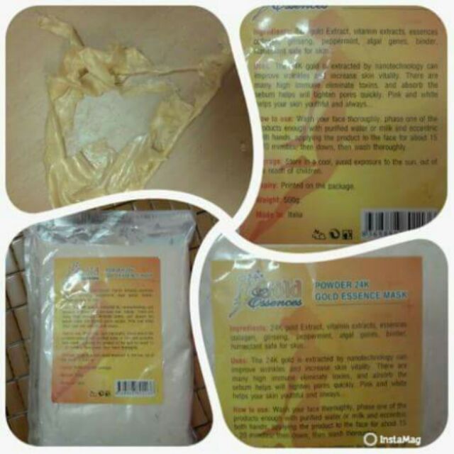 BỘT ĐẮP MẶT NẠ COLAGRN TINH CHẤT VÀNG 24K