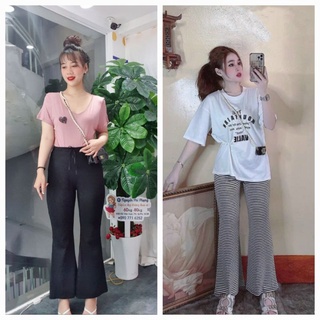 [BIGSIZE] Quần ống LOE CO GIÃN thoải mái 60kg - 90kg (Bigsize Nguyễn Phi Phụng)