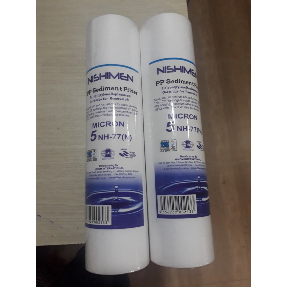 Combo 3 Lõi lọc PP Malay  xài được cho tất cả máy lọc nước gia đình