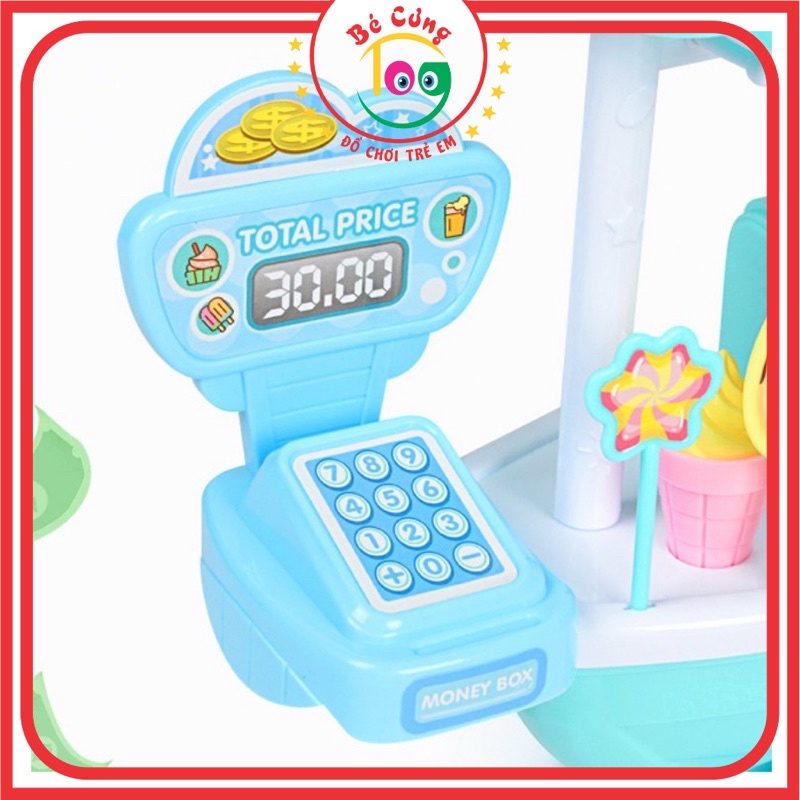 Đồ Chơi Xe Đẩy Bán Kem Di Động Vui Nhộn Dành Cho Bé