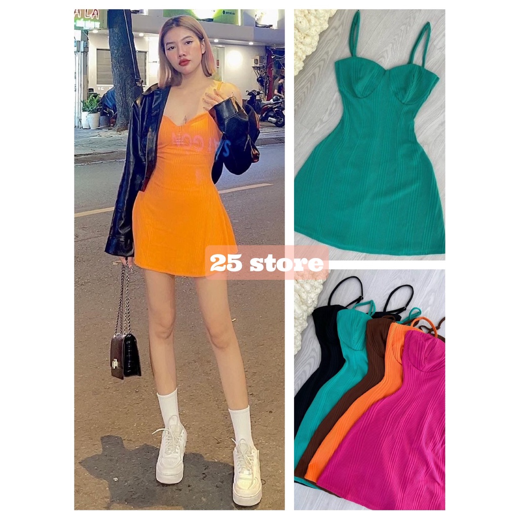 Đầm body thun dệt cao cấp form chữ a hàng loại 1 - 25 store