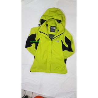 ÁO gió 2 lớp TNF - CAM KẾT 100% CHỐNG NƯỚC. màu Cốm (Mạ non)