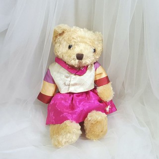 Gấu Teddy mặc đầm Hanbook