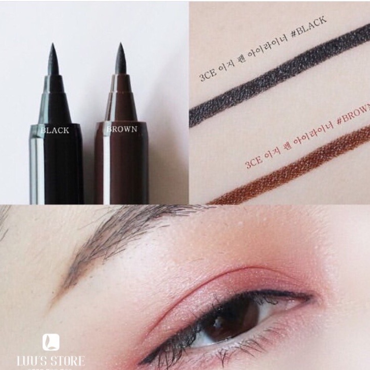 Bút Kẻ Mắt Dạ  3CE Không Trôi Easy Pen Eye Liner