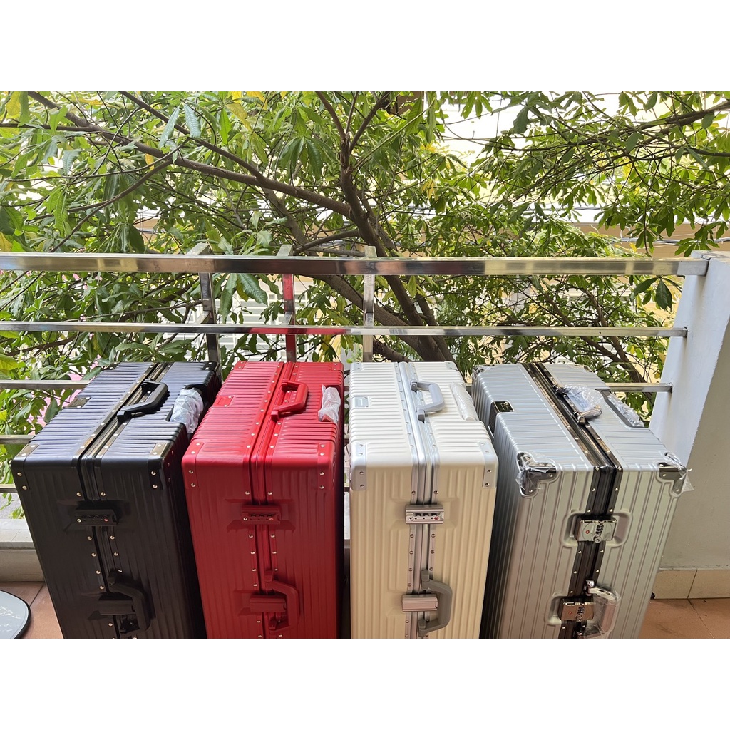 Vali kéo vali khung nhôm khóa sập cao cấp du lịch size 20/24/29