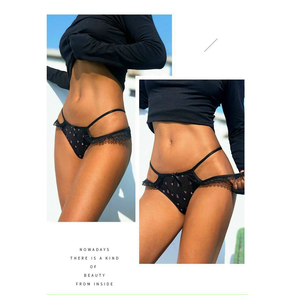 Quần Lót Ren Nữ Tim Sao Cách Điệu Chíp Ren Nữ Sexy Gợi Cảm Mainia Shop