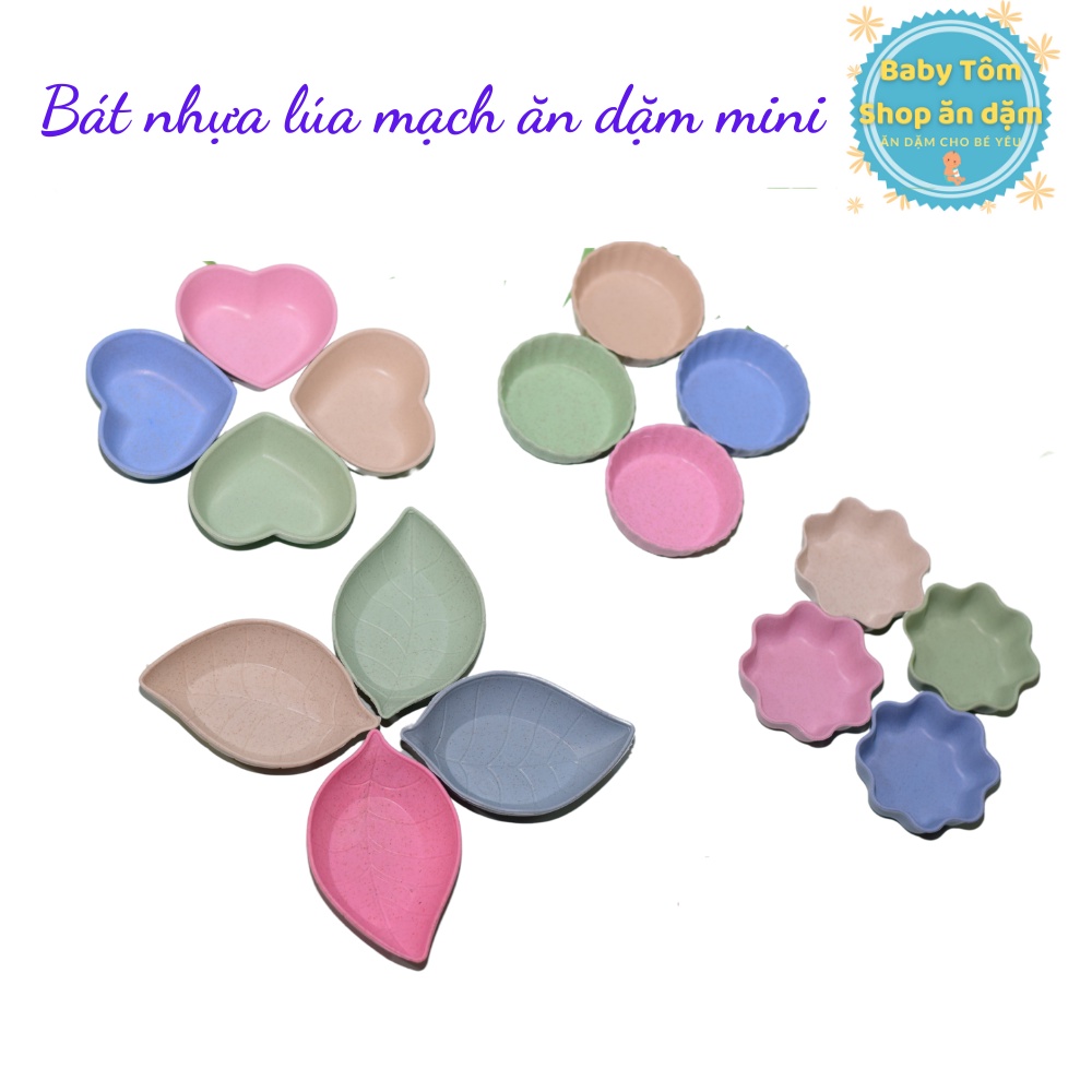 Bát ăn dặm lúa mạch mini cho bé NPP Baby Tôm