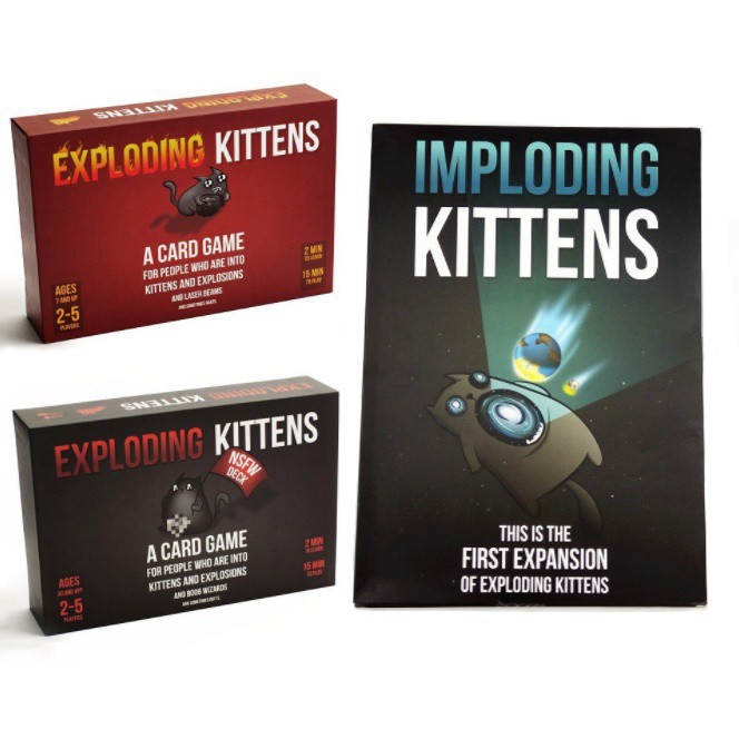 Bộ trò chơi Exploding Kittens giải trí thú vị