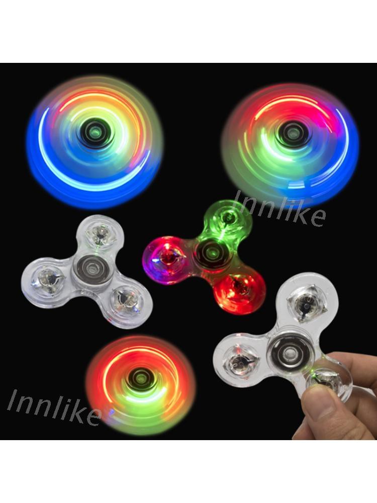 Con Quay Đồ Chơi Fidget Spinner Edc Có Đèn Led Cho Trẻ Em / Người Lớn