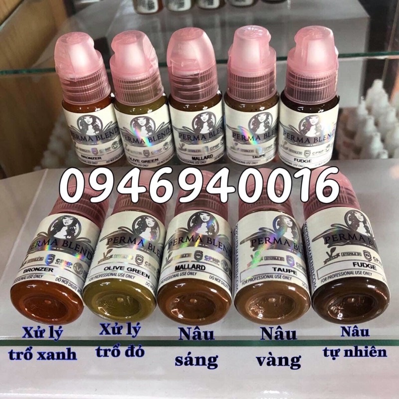 Mực môi, mày perma