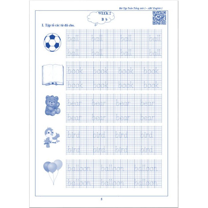 Sách - Bài Tập Tuần Tiếng Anh 1 - Chương trình mới