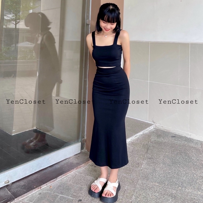 Hình chính chủ - Chân váy body đuôi cá sang chảnh