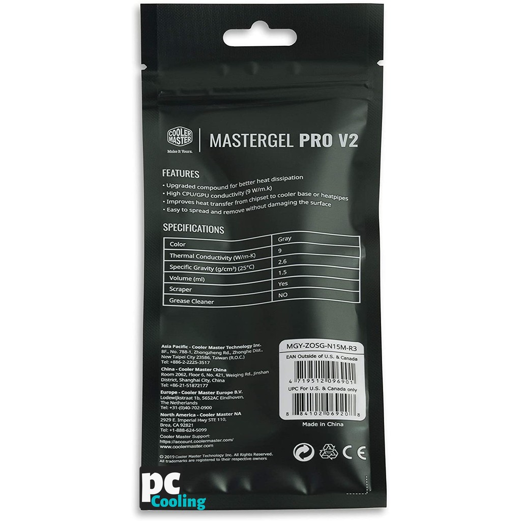 Keo Tản nhiệt Cooler Master Mastergel Pro v2 - chính hãng