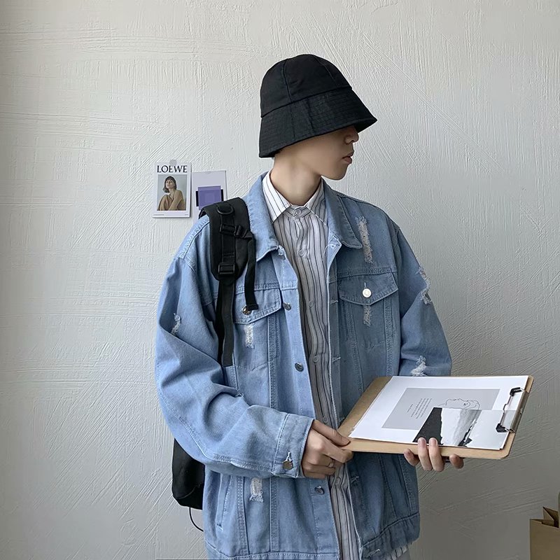 NEW Korean Style Jeans Jacket For Men