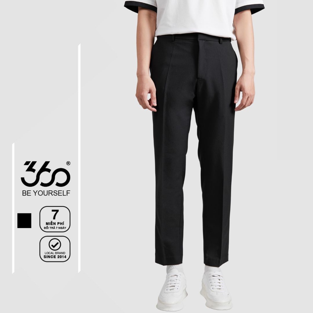 Quần âu nam cạp cao dáng slimfit 360 Boutique có chun điều chỉnh eo chất liệu cao cấp - QASOL320