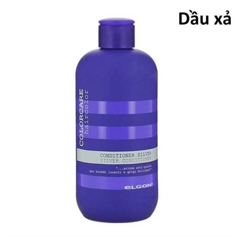 DẦU XẢ TÍM KHỬ VÀNG ELGON SILVER CONDITIONER 300ML