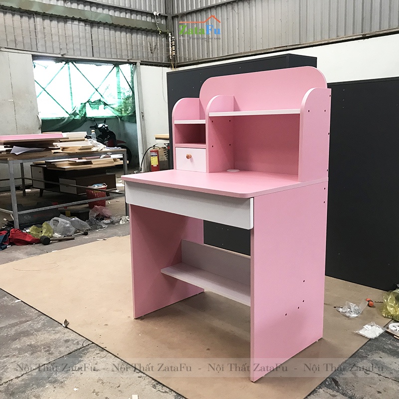 Bạn Học Sinh Cho Bé Tiểu Học Có Kệ Sách Ván MDF dày 17mm BLV-01 ZataFu