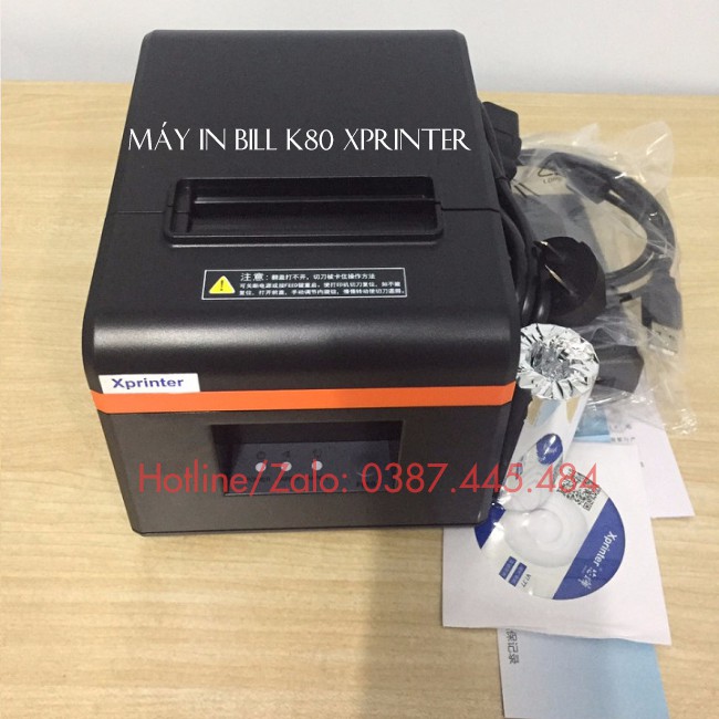 Máy in hóa đơn tính tiền hãng Xprinter + Tặng 5 cuộn K80 - Máy in bill Xprinter N160ii - Máy móc pha chế giá sỉ TM