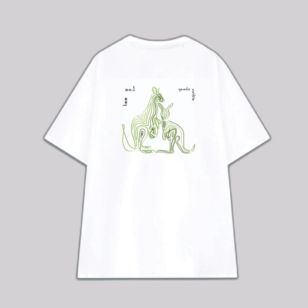 Áo Thun Tay Lỡ Nam Nữ Form Rộng YANDO OUTFITS Kangaroo AT201 Cotton 4 Chiều