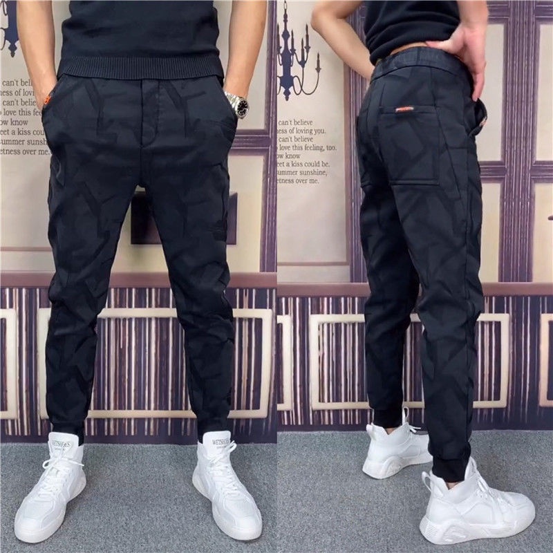 Quần Dài Mỏng Kẻ Sọc Màu Sắc Thời Trang Mùa Hè Cho Nam Giới