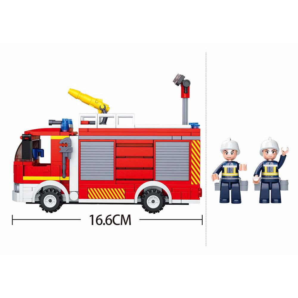 Bộ Đồ Chơi Lắp Ráp Sluban Mô Hình Xe Cứu Hỏa 343 Mảnh Cho Bé