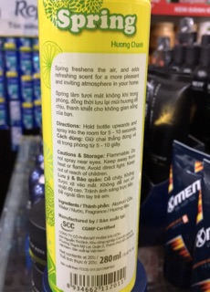 Xịt phòng Spring chanh 280ml