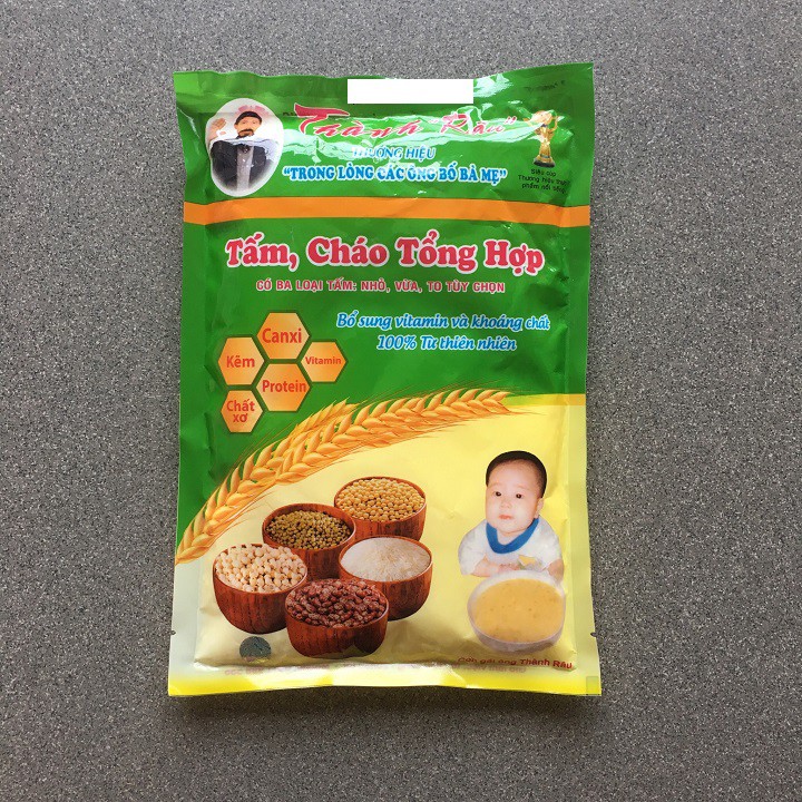 Bộ 2 Túi Tấm cháo tổng hợp Thành "Râu" 500g - Loại tấm cháo (12-24 tháng tuổi)