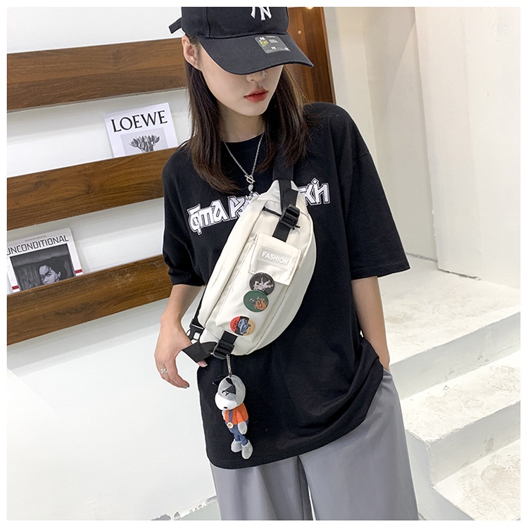 Túi Đeo Chéo Nam Nữ Mini Thời Trang - Túi Kẹp Nách Vải Canvas Đeo Hông Cute Đẹp Rẻ Phong Cách Hàn Quốc Fashion