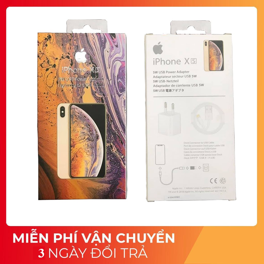 Bộ Củ Cáp Sạc cho IP 5/5S/6/6S /6Plus/7/Ip 7/7Plus/8/8 Plus/X/XS MAX