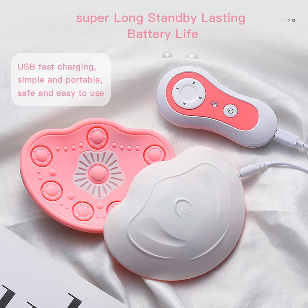 Miếng Silicone Massage Ngực 3 Chế Độ Rung Không Dây 4 Chế Độ