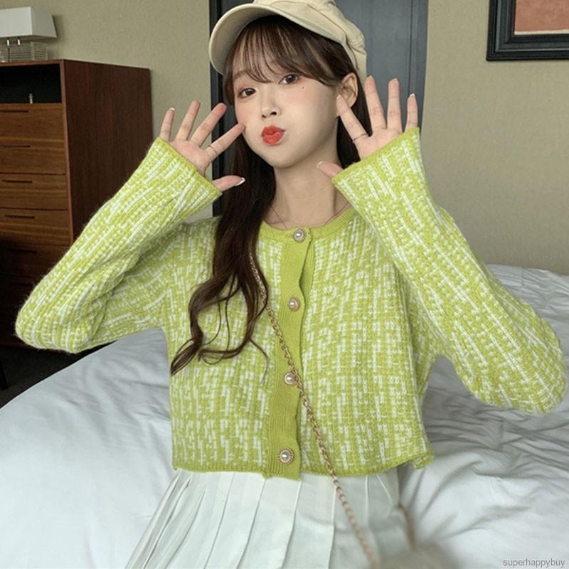 Áo khoác cardigan dệt kim thiết kế phong cách đơn giản cho nữ | BigBuy360 - bigbuy360.vn