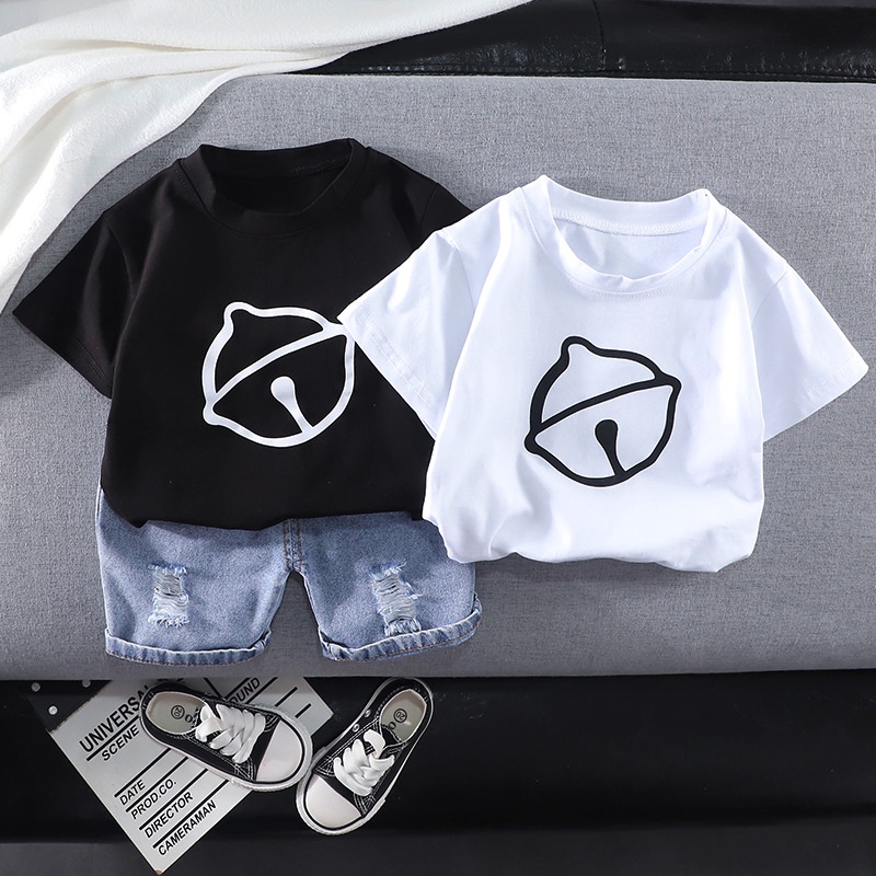 Áo thun cotton mẫu mới DR bé trai,gái in 2 mặt size 6-27kg