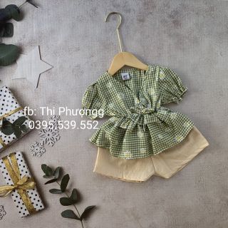 Bộ hoa cúc vải tơ lụa cho bé gái