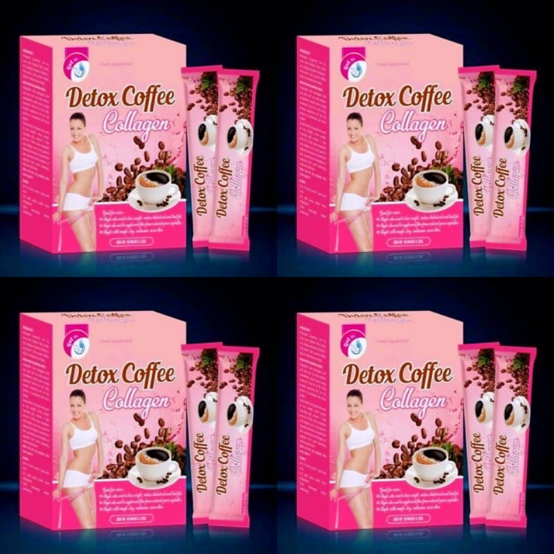 DETOX COFFEE GIẢM CÂN COLAGEN HỘP 10 GÓI  GIẢM MẠNH