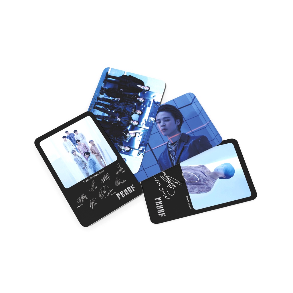 BTS 9º Aniversário Photocard Álbum &quot;Proof&quot; Periférico Photo Card Foto do Grupo LOMO Card