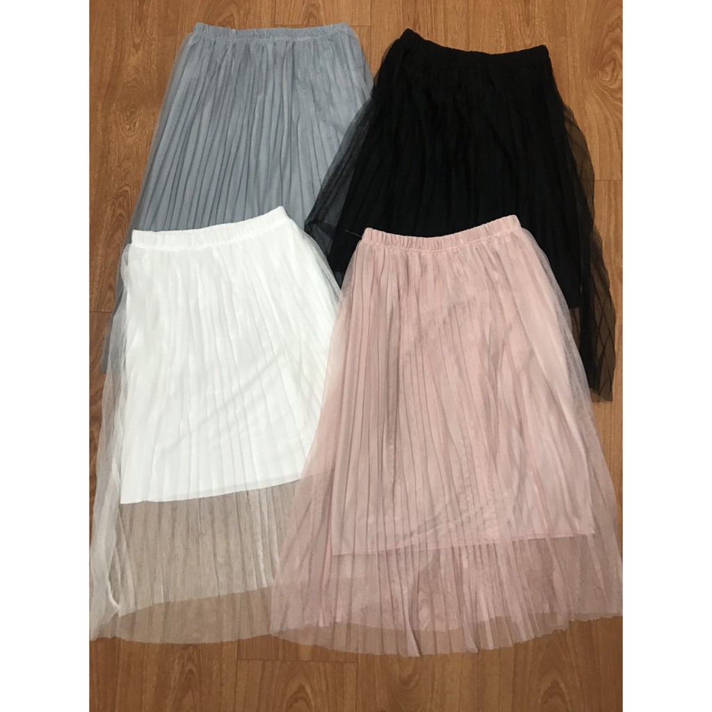 Chân váy xòe xếp ly dáng dài + vedeo ảnh thật | BigBuy360 - bigbuy360.vn