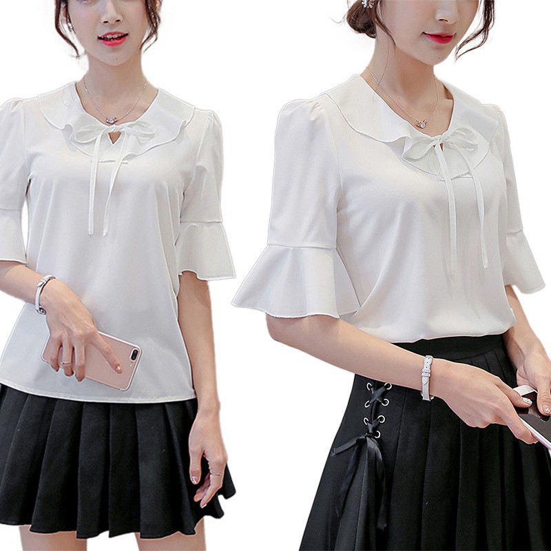 FREESHIP ĐƠN 99K_ Áo nữ thời trang công sở tay voan cách điệu nữ tính