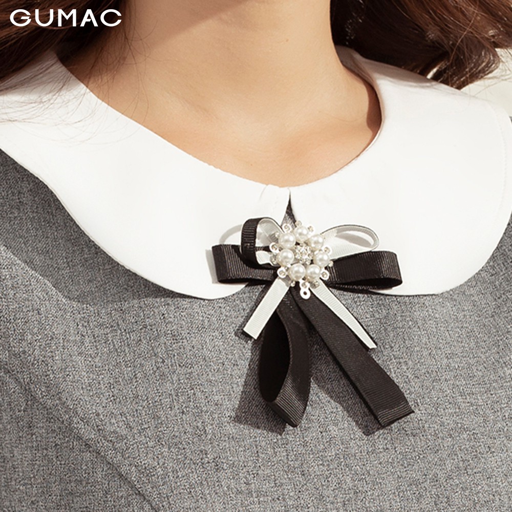 Đầm cổ sen phối nơ DA1122 GUMAC | BigBuy360 - bigbuy360.vn