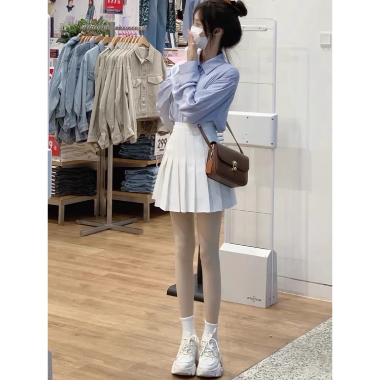 [Có bigsize]Chân váy tennis xếp ly dáng xòe có quần bảo hộ dày dặn, chân váy nữ xếp ly ngắn mee.unii