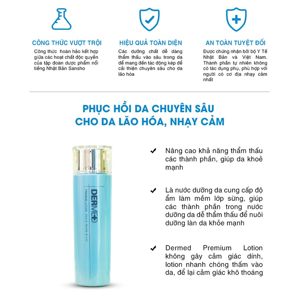 Bộ 3 sản phẩm Minisize cao cấp chăm sóc chống lão hóa toàn diện Premium Series Lotion 25ml - Essence 10ml - UV Base 5ml