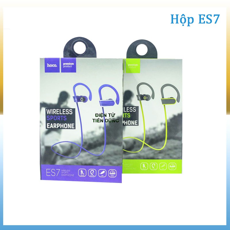 TAI NGHE HOCO ES7 DÒNG TAI NGHE DÂY - TAI NGHE BLUETOOTH V4.1 DÁNG TAI NGHE THỂ THAO- TAI NGHE CÓ MIC- TAI NGHE NHẠC HAY