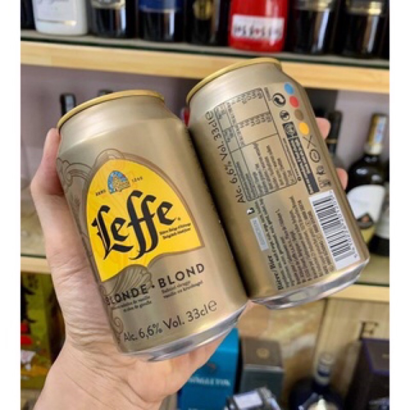 Thùng 24 lon bia Leffe Blond 330ml