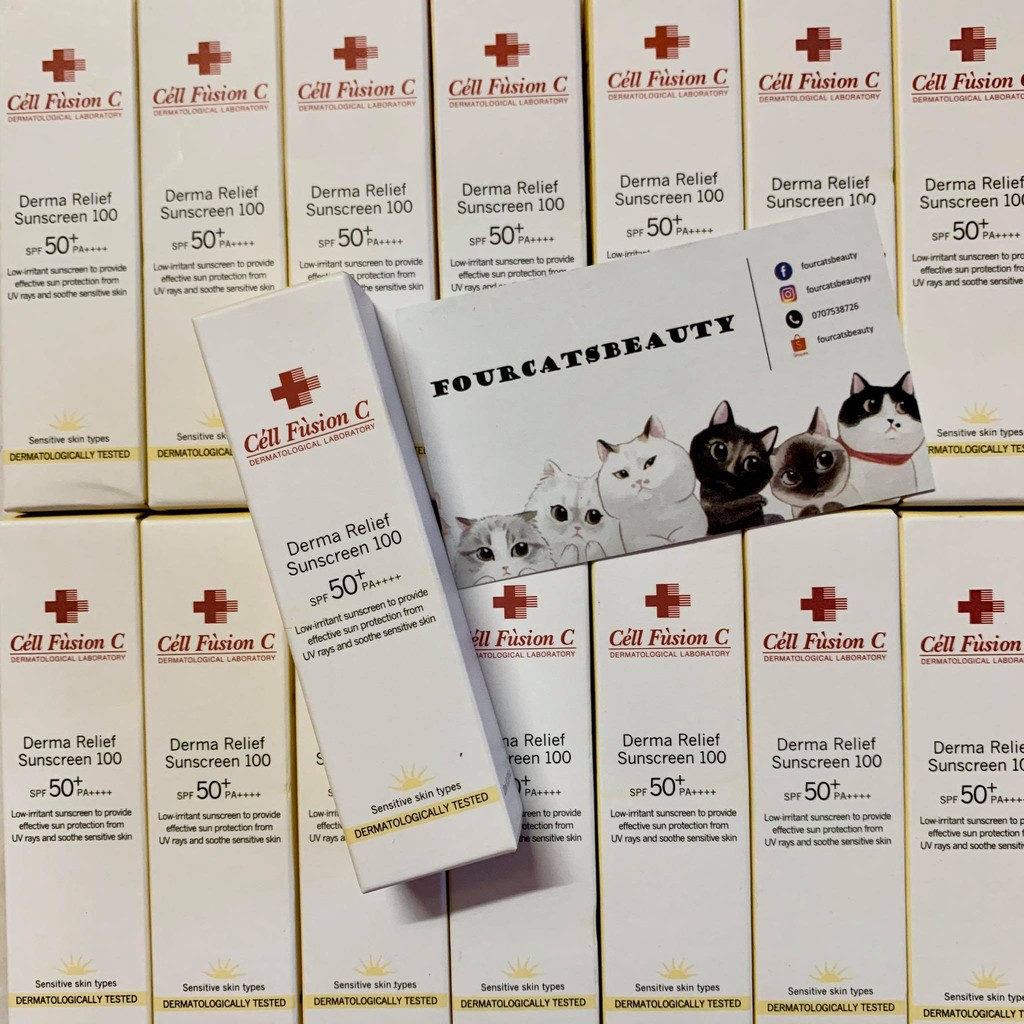 Minisize 10ml Kem Chống Nắng Dành Cho Da Nhạy Cảm Cell Fusion C Derma Relief Sunscreen 100 SPF50+/PA+++