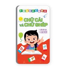 Bộ 42 thẻ học Flash Card Chữ Cái Và Chữ Ghép Cho Bé