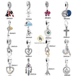 Charm bạc 925 ale để mix vòng charm pan theo sở thích, chât liệu chuẩn bạc 925, bộ sưu tập charm dn00021
