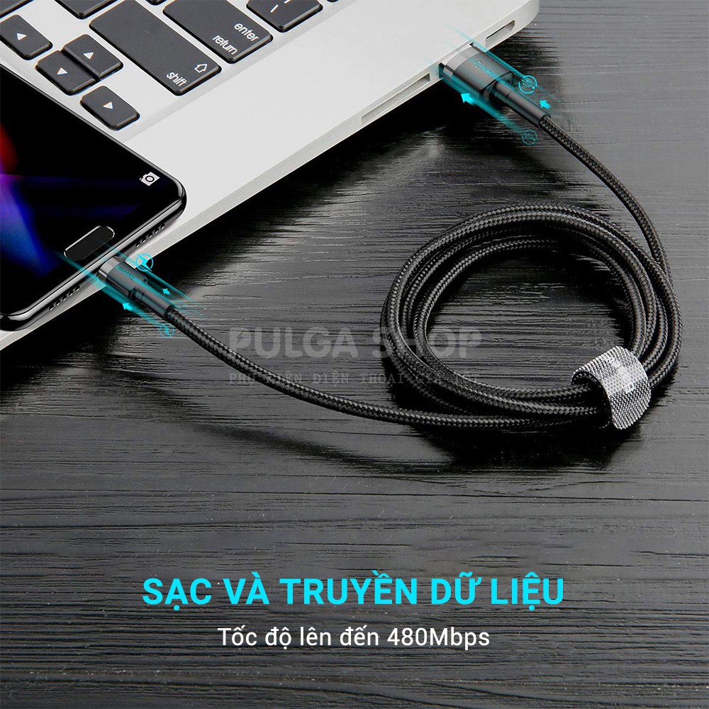 Dây Cáp Sạc Micro USB Baseus Sạc Nhanh 2.4A QC3.0 Cho Điện Thoại Android Samsung/ Oppo/ Huawei/ Xiaomi/ Vivo/ Realme