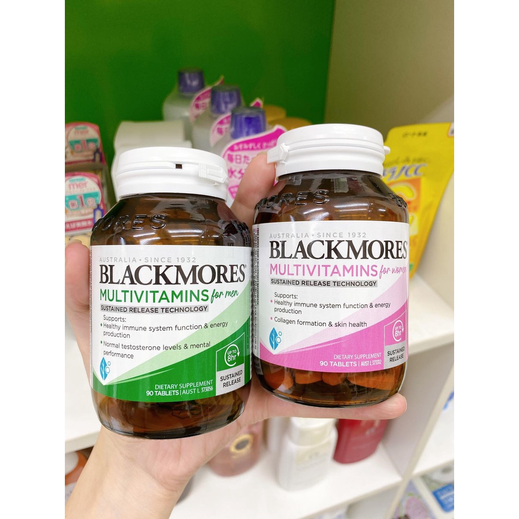Blackmores Vitality Multi - Vitamin Nam Nữ bổ sung khoáng chất mỗi ngày Blackmore